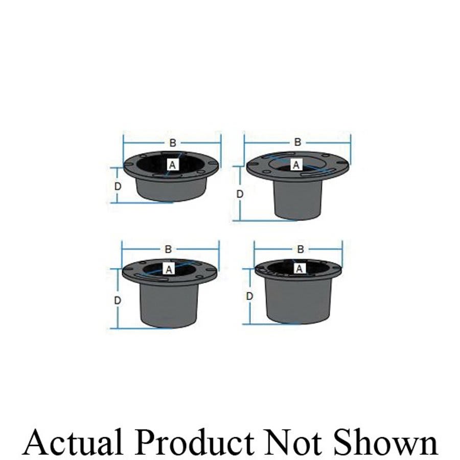 Flange, 4 in, No Hub, Cast Iron