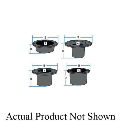 Flange, 4 in, No Hub, Cast Iron