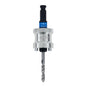 Quick-Change Hole Saw Arbor, 1-1/4 to 6 in Arbor, 1/2 in Shank, Steel