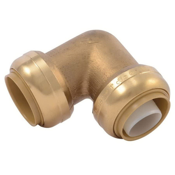 90 deg Elbow, 1 in, Push, Brass
