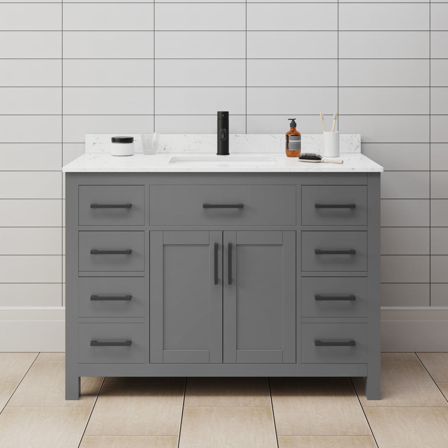 Beckett Single Bathroom Vanity - 48W x 35H x 22D