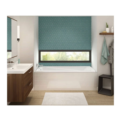 Exhibit Drop-In Tub, 60 x 36 x 18 in, End Drain, White