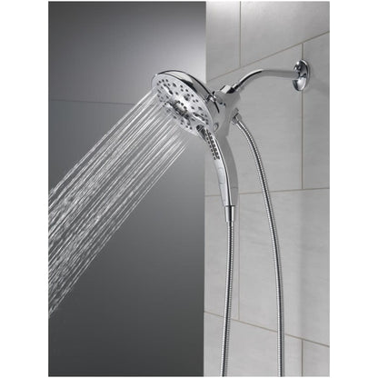 Universal Showering In2ition 1.75 GPM Multi Function Shower Head with Touch-Clean, MagnaTite, and H2Okinetic Technology