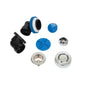 True Blue® Bath Drain Half Kit, Lift & Turn, ABS, Chrome