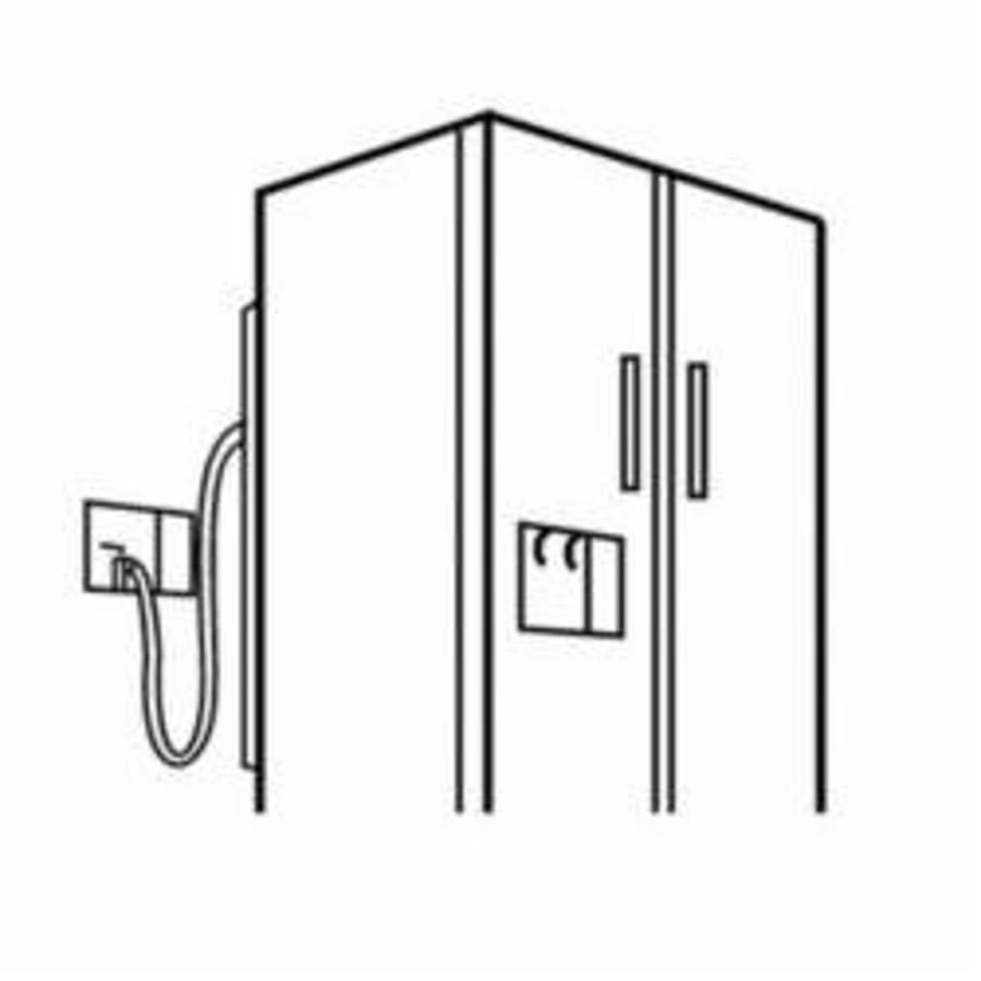 Flexible Water Supply, 1/4 in, Comp, 96 in L, Braided Brass