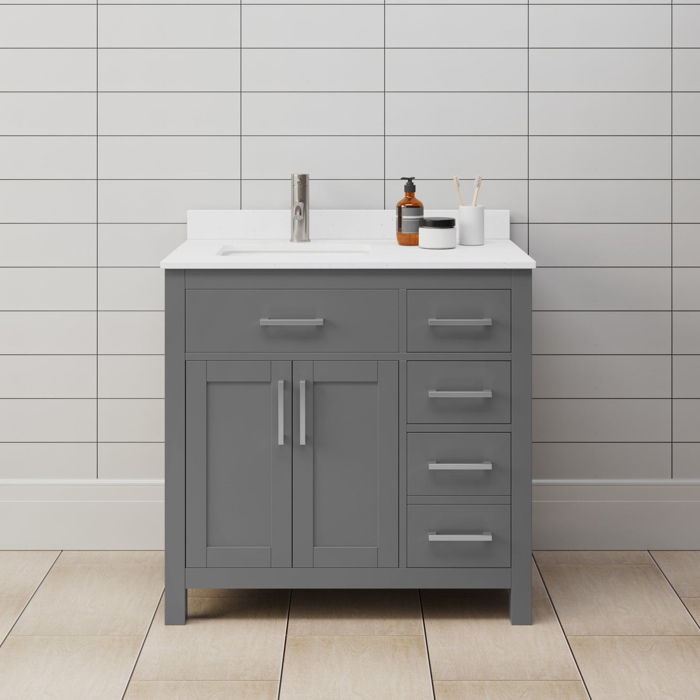 Beckett Single Bathroom Vanity - 36W x 35H x 22D