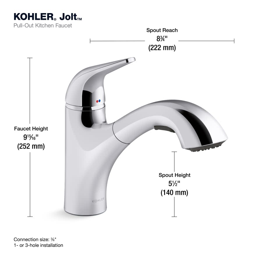 Jolt 1.5 GPM Single Hole Pull Out Kitchen Faucet