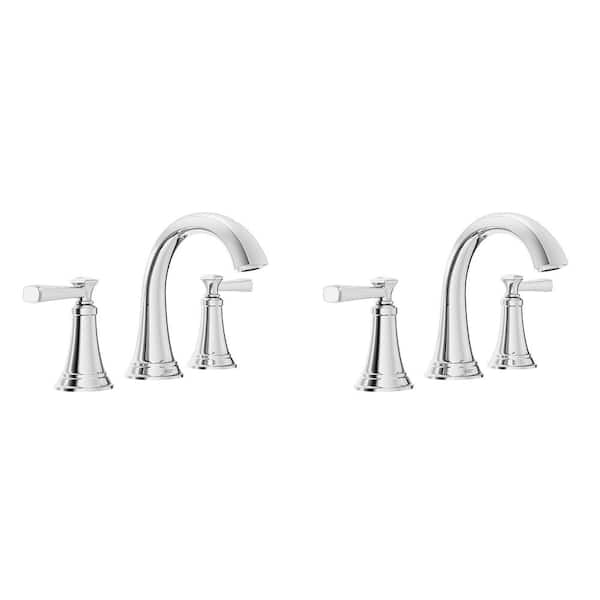 American Standard Rumson 8 in. Widespread Double Handle Bathroom Faucet in Polished Chrome (2-Pack) Rumson2WideCH