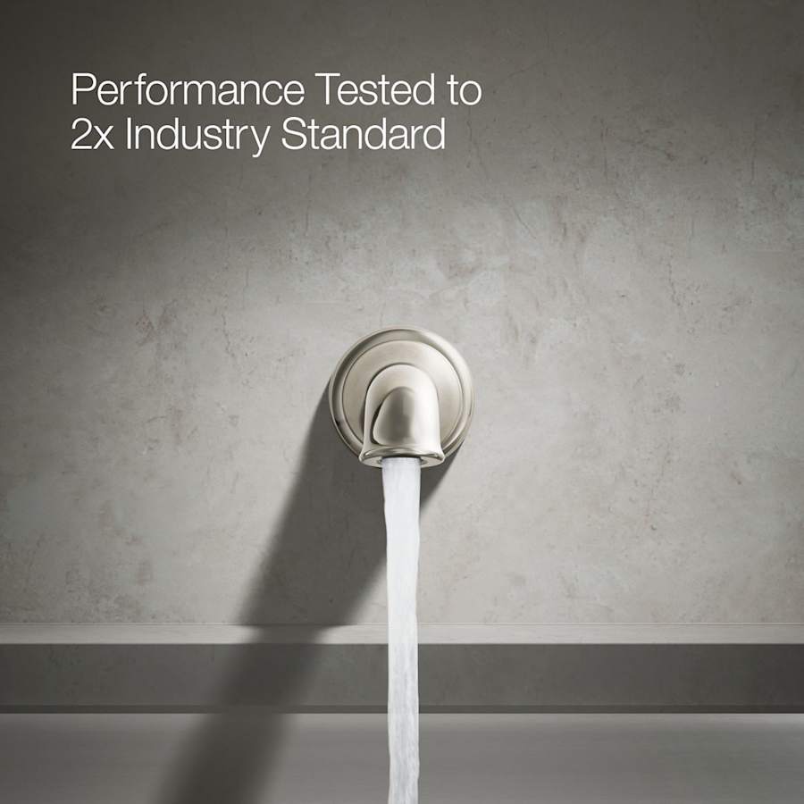 Artifacts Non Diverter Wall Mounted Tub Spout with Flare Design