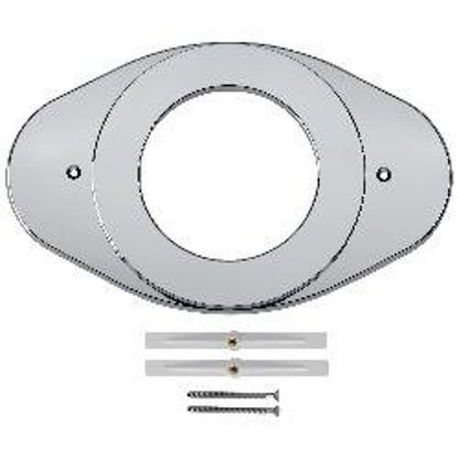 Replacement Shower Renovation Cover Plate, 5-1/8 in, 13 in L x 8-1/8 in H, Polished Chrome