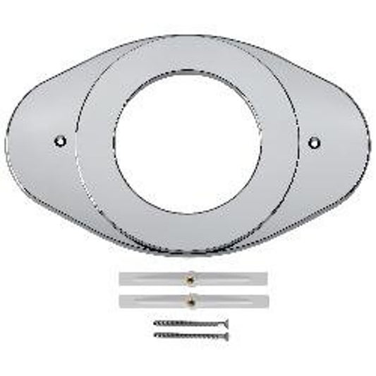 Replacement Shower Renovation Cover Plate, 5-1/8 in, 13 in L x 8-1/8 in H, Polished Chrome