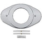 Replacement Shower Renovation Cover Plate, 5-1/8 in, 13 in L x 8-1/8 in H, Polished Chrome