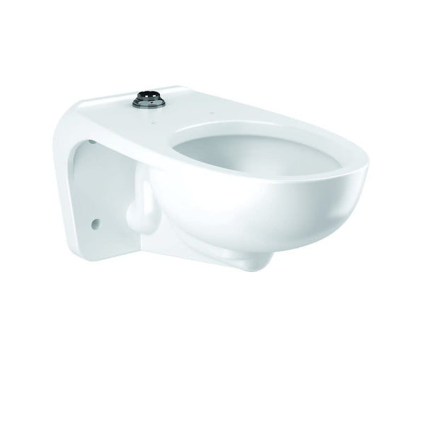 SloanTec Toilet Bowl, Wall Mount, ADA, Elongated, Flushometer, White