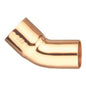 Street 45 deg Elbow, 4 in, Fitting x C, Wrot Copper