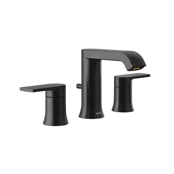 Genta™ Widespread Lavatory Faucet, ADA, 2 Handle, 3-Hole, 1.2 gpm, Matte Black