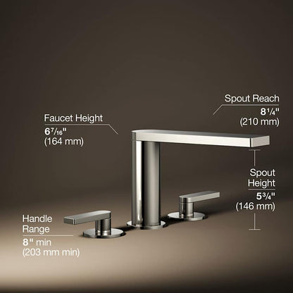 Composed Deck Mounted Roman Tub Filler