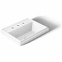 Tresham 20" Drop In Bathroom Sink with 3 Holes Drilled and Overflow