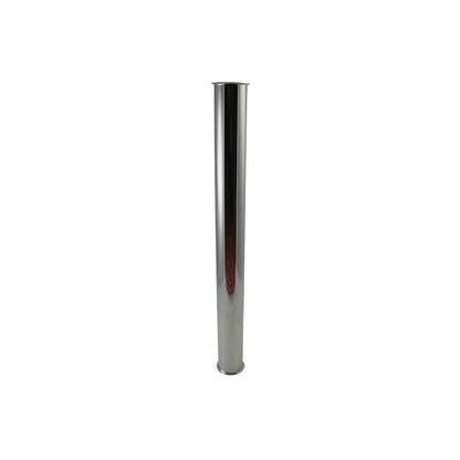 Tubular Tailpiece, 1-1/2 in, Flange, 17 ga, Chrome