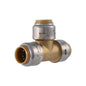 Max™ Tee, 1/2 in, Push, Brass