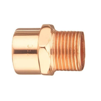 Male Adapter, 1/2 x 3/8 in, C x MNPT, Copper