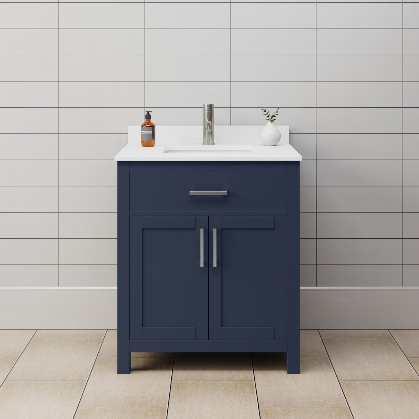 Beckett Single Bathroom Vanity - 30W x 35H x 22D