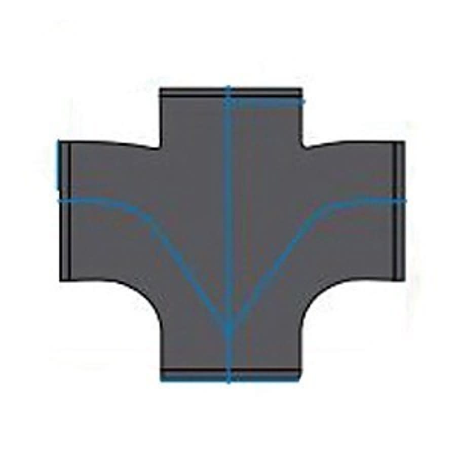 Cross, 6 x 4 in, No Hub, Cast Iron