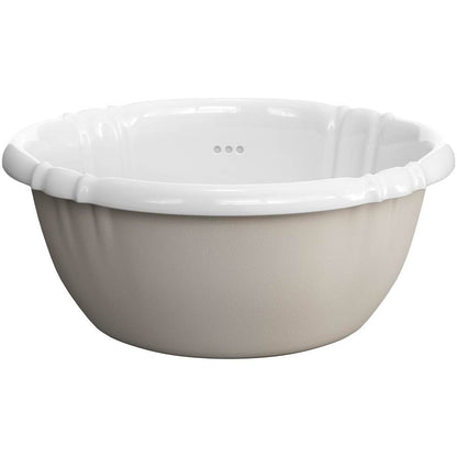 Richardson 17-5/8" Oval Vitreous China Drop In Bathroom Sink with Overflow