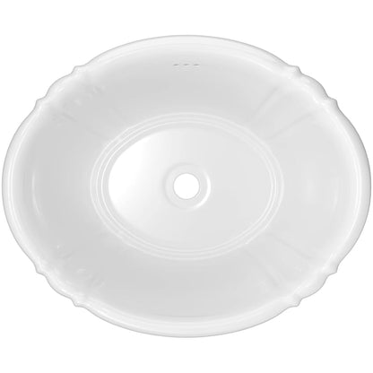 Richardson 17-5/8" Oval Vitreous China Drop In Bathroom Sink with Overflow