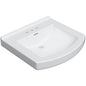 Otter Creek 20" Rectangular Vitreous China Pedestal Bathroom Sink with Overflow and 3 Faucet Holes at 4" Centers