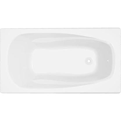 Lansford 60" x 32" Drop In Acrylic Soaking Tub with Reversible Drain and Overflow
