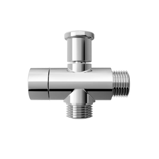 Push Button In-Line Shower Arm Diverter with 1/2" Connections