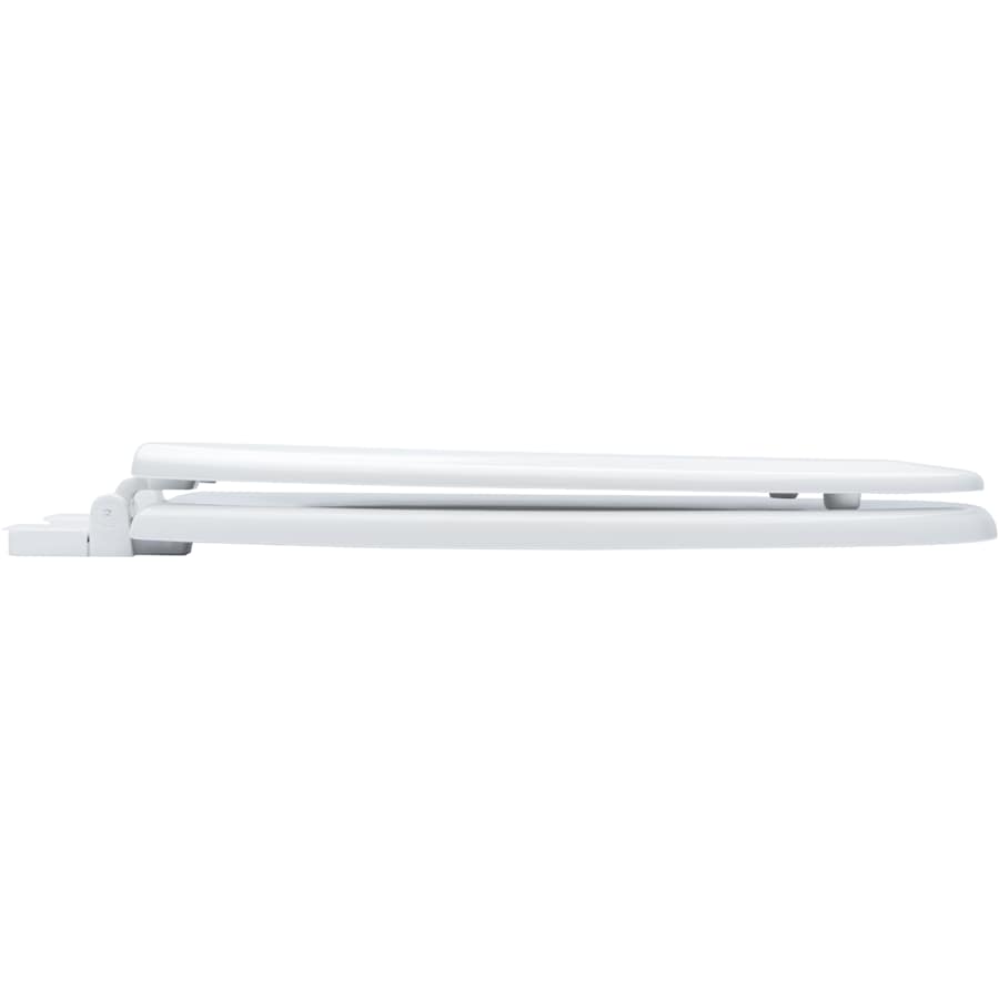 Elongated Closed-Front Toilet Seat with Quick Release and Easy Clean