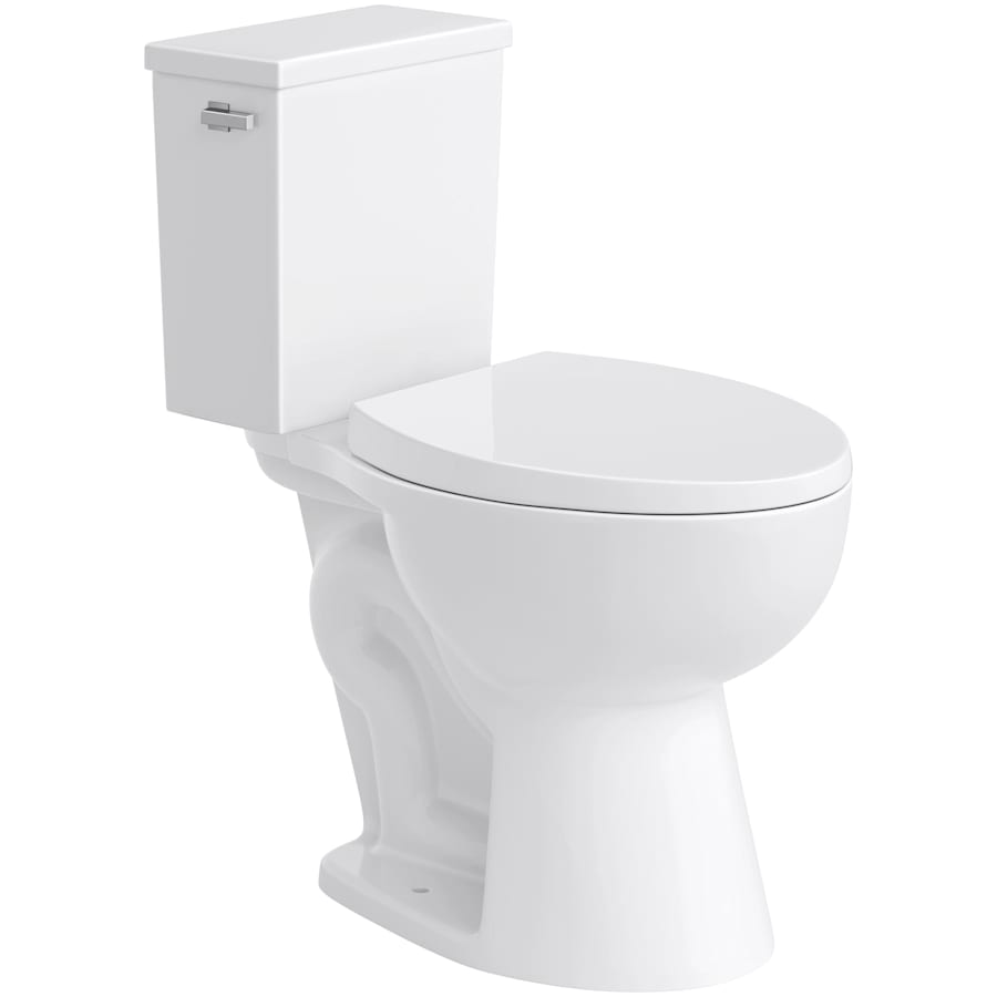 Elongated Closed-Front Toilet Seat with Quick Release and Easy Clean