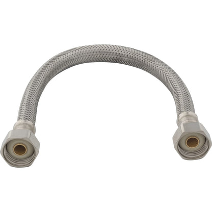 1/2" FIP x 1/2" FIP x 12" Stainless Steel Sink Connector