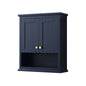 Avery Over-the-Toilet Bathroom Wall-Mounted Storage Cabinet - 25W x 30H x 9D