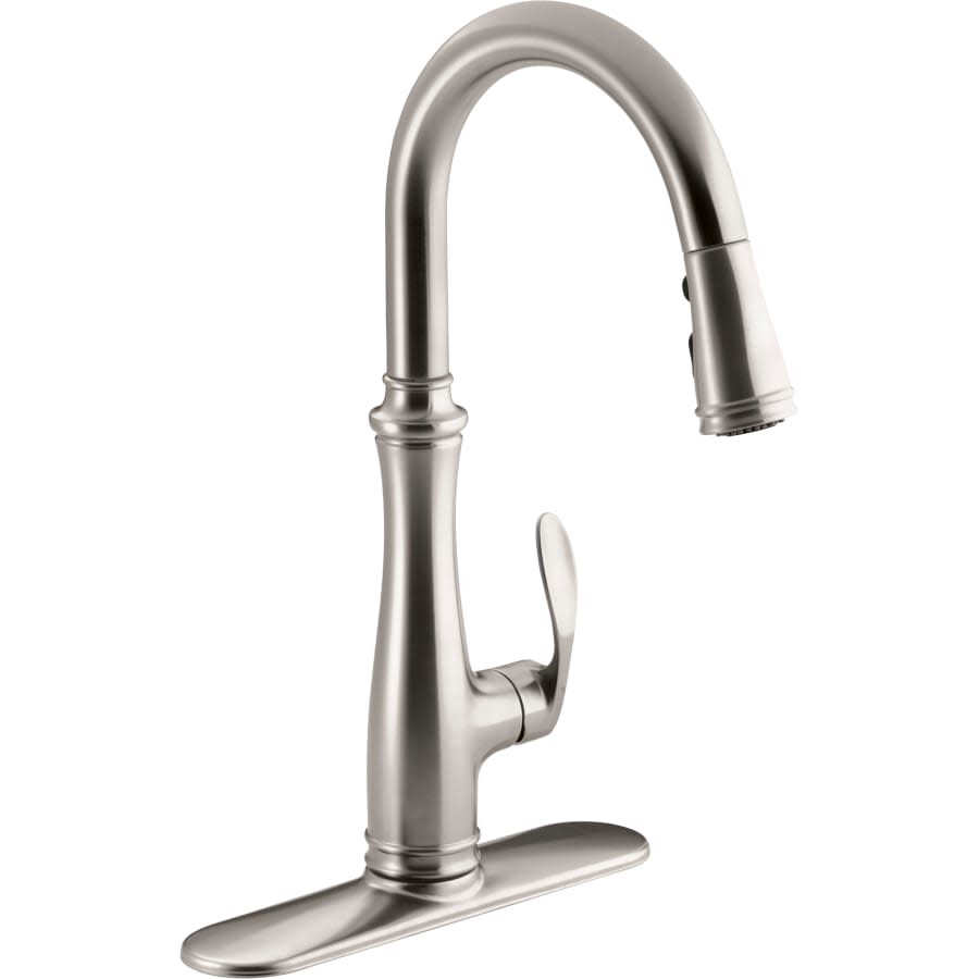 Bellera Pull-Down Kitchen Faucet with DockNetik Secure Docking System and Pull-Down 3-Function Sprayhead Featuring Sweep Spray Technology