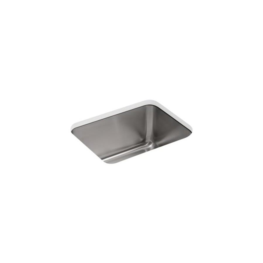 Undertone® Utility Sink, 1 Basin, Under Mount, 18 ga Satin Steel, Stainless