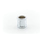 Coupling, 1 in, Brass, Polished Chrome