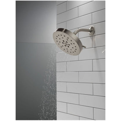 Universal Showering Components 1.75 GPM Multi Function Rain Shower Head with Touch-Clean and H2Okinetic Technology