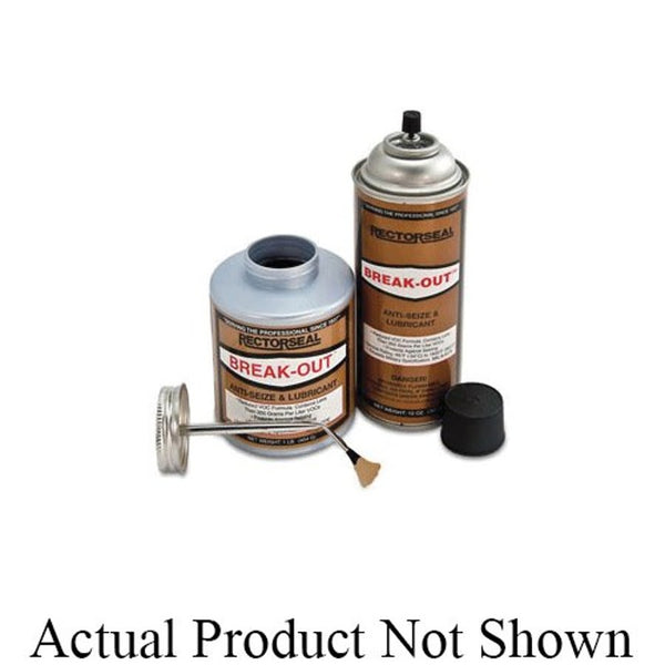 Break-Out™ High Temperature Anti-Seize Lubricant, 8 oz Brush in, Cap Bottle, Grease Form, Bronze