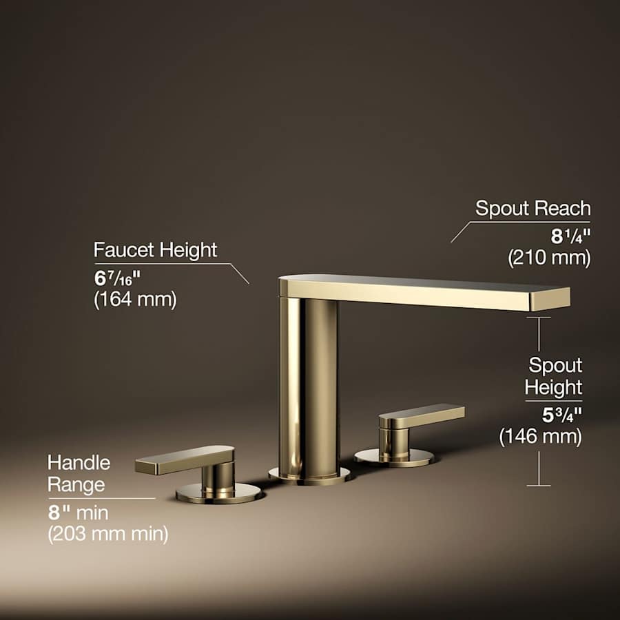 Composed Deck Mounted Roman Tub Filler