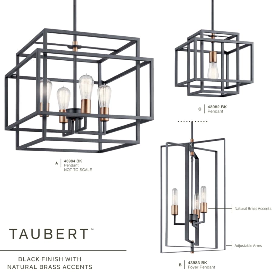 Taubert 4 Light 18" Wide Single Pendant