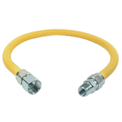 Gas Flex, 1/2 in ID, 3/4 x 1/2 in, FNPT x MNPT, 24 in L