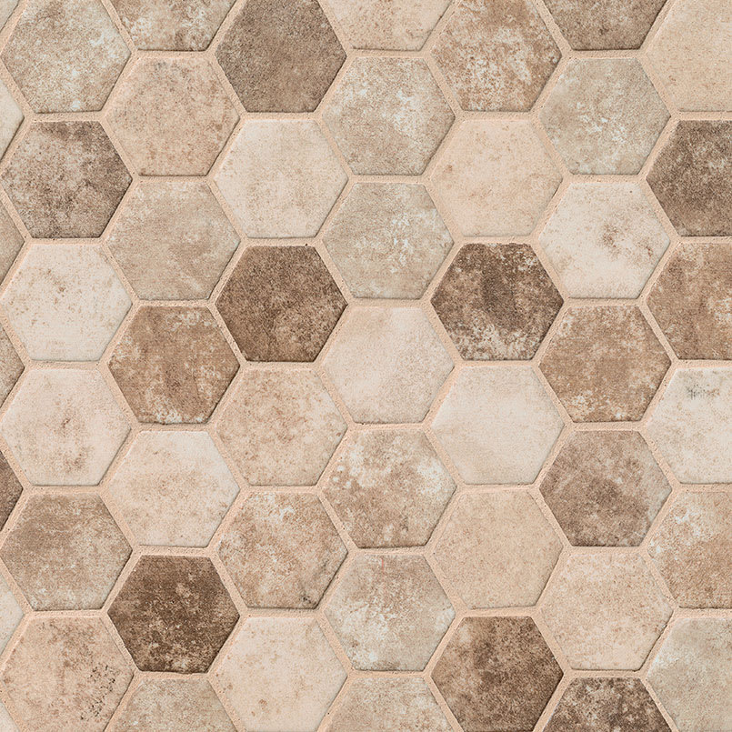 Sandhills Hexagon Mosaic Tile