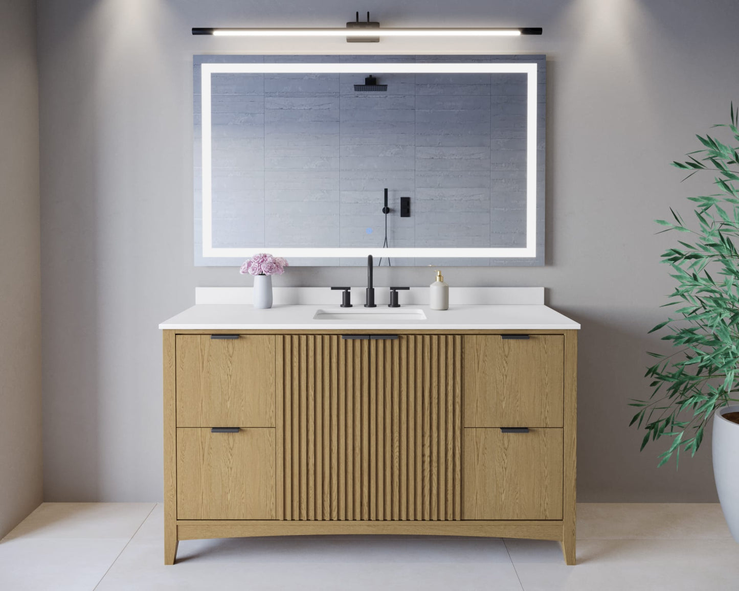 Palmilla Single Bathroom Vanity - 60W x 35H x 22D