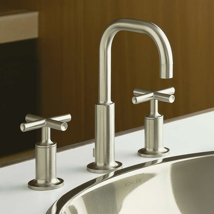 Purist 1.2 GPM Widespread Bathroom Faucet with Pop-Up Drain Assembly