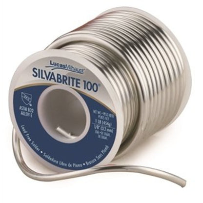 Solder, Lead-Free, 1 lb, 1/8 in, 440 Deg F, Spool