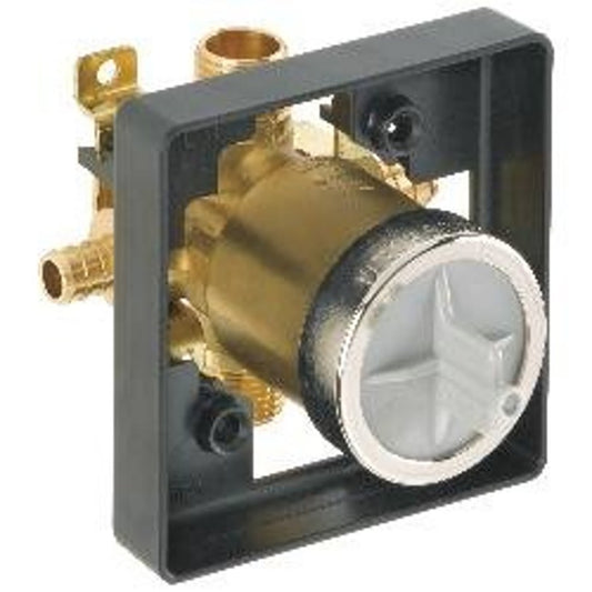 Universal Tub and Shower Rough-In Valve Body, 1/2 in, PEX Crimp, Forged Brass Body