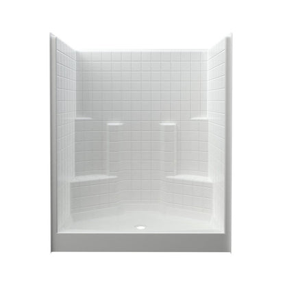 Shower Stall, Acrylic, White