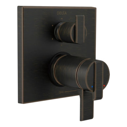 Ara 17T Series Thermostatic Valve Trim with Integrated Volume Control and 6 Function Diverter for Three Shower Applications - Less Rough-In
